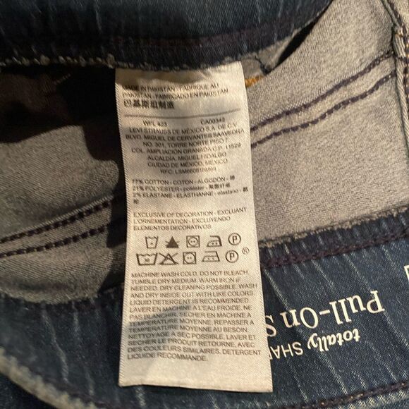 Levi’s Pull On Skinny Jeans Size 12 Short - Picture 13 of 14